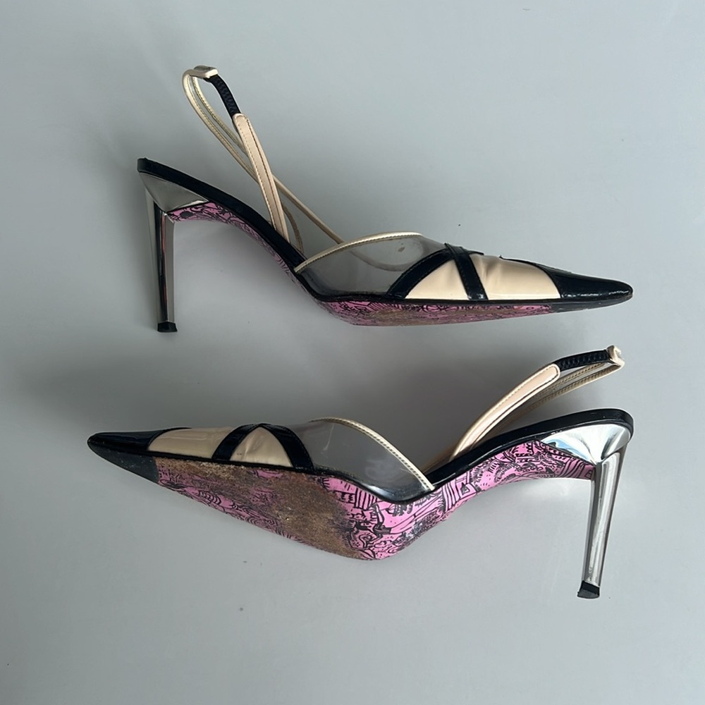 Emilio Pucci Firenze Sling Back Pumps - Picture 3 of 9